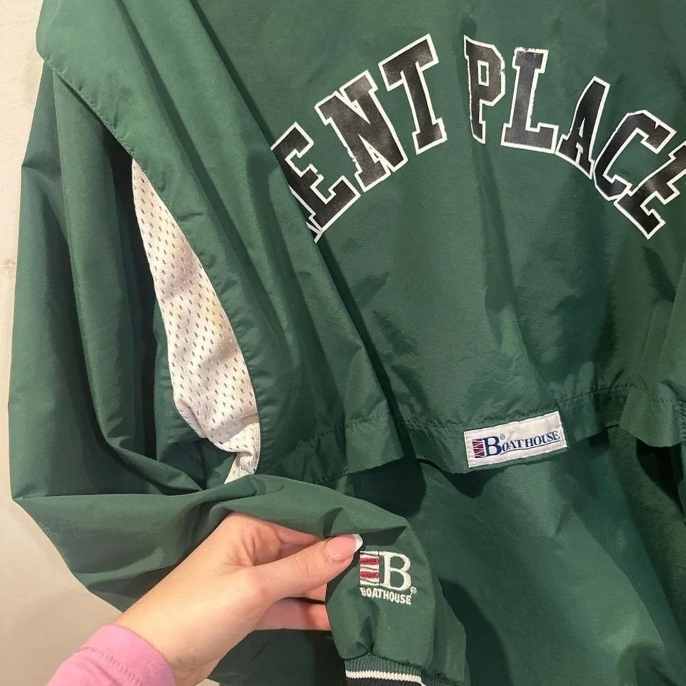 Vintage Boathouse KPS Athletics‎ green 1/4 quarter zip pullover